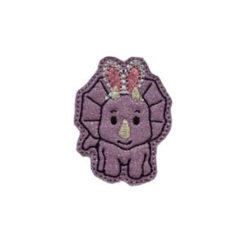 Dino Bunny Feltie Lilac