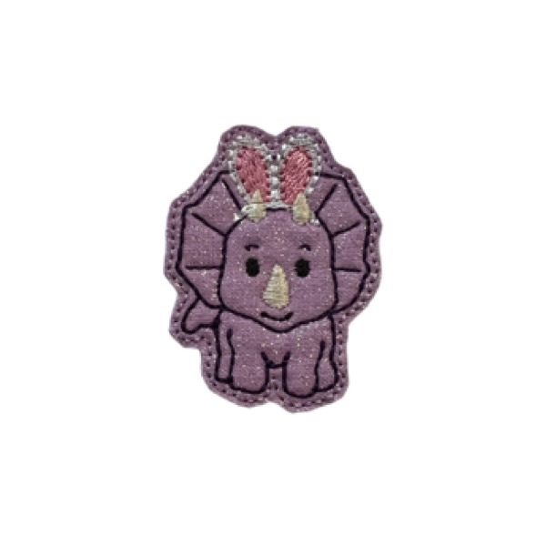 Dino Bunny Feltie Lilac