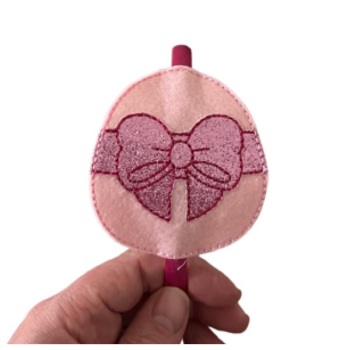 Easter Egg with Bow Slider Pink