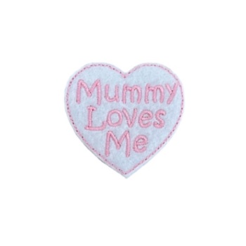 Mummy Loves Me Feltie Pink