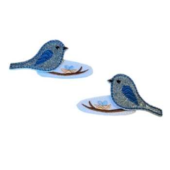 Bird Nest Snap Clip Set Blue