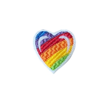 Rainbow Heart Feltie