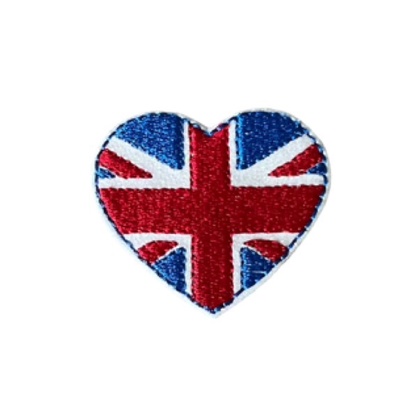 Union Jack Heart Feltie Glitter