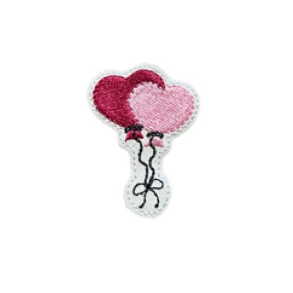 Heart Balloon Feltie Pinks