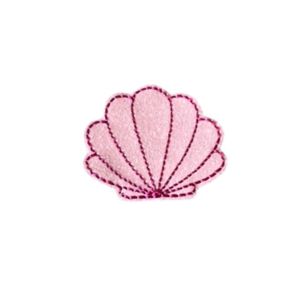 Shell Feltie Baby Pink