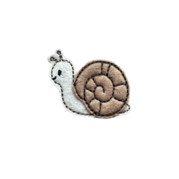 Snail Feltie Brown