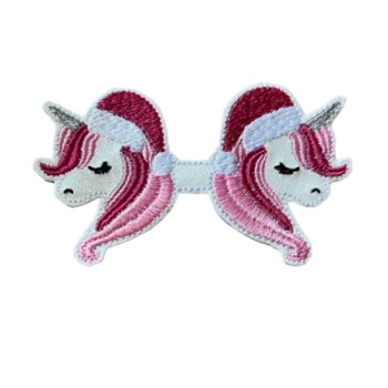 Christmas Unicorn Top or Tails Bow Part Pink