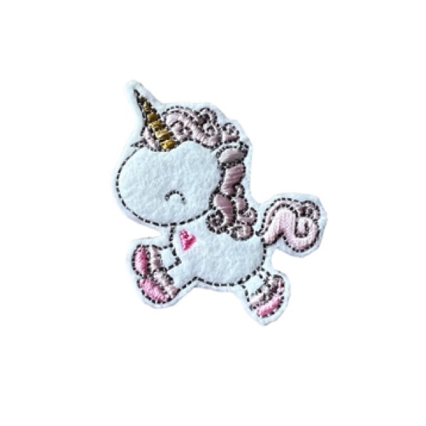 Dreaming unicorn feltie pink