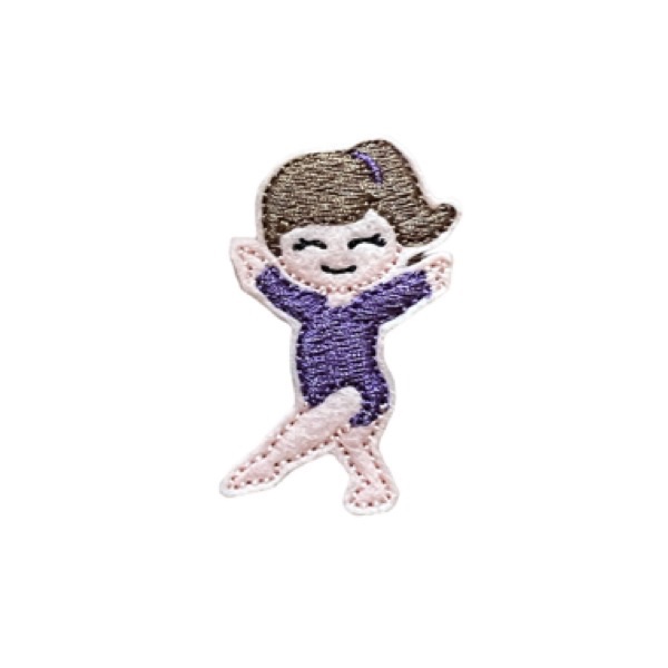 Gymnastic Girl Feltie Purple