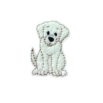 Labrador Dog Feltie Cream