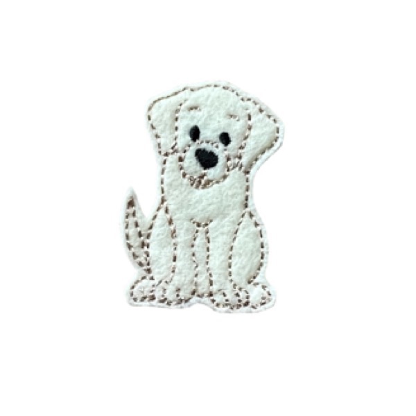 Labrador Dog Feltie Cream