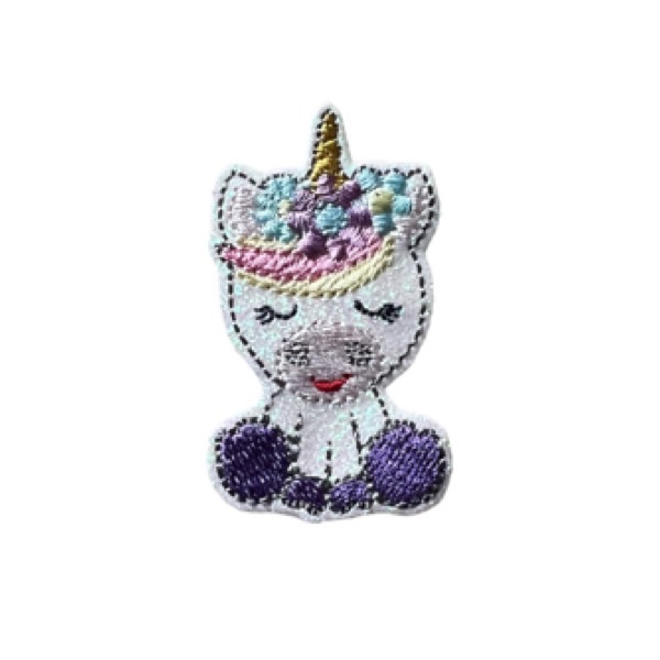 Lavender unicorn feltie