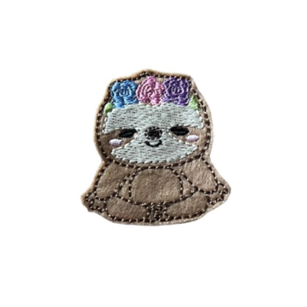 Girl sloth feltie