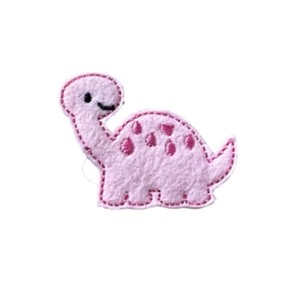 Dinosaur feltie pink