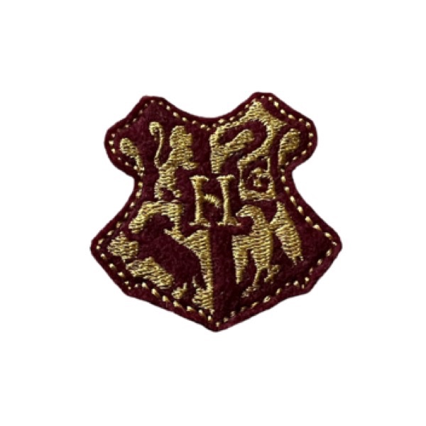 Shield feltie burgandy 