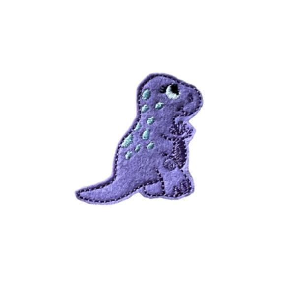 Frankie the Dino feltie lilac