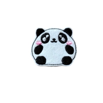 Round panda feltie