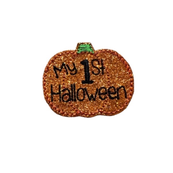 My 1st Halloween feltie glitter