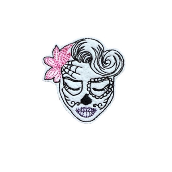Elegant Sugar Skull Feltie