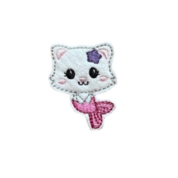 Cat Fish Feltie Pink