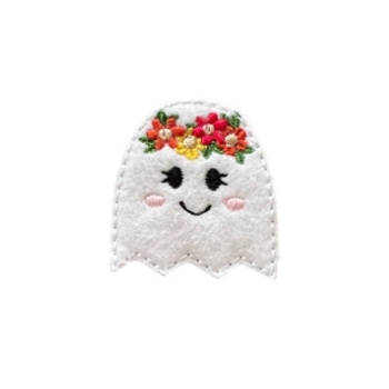 Cute Floral Ghost Feltie