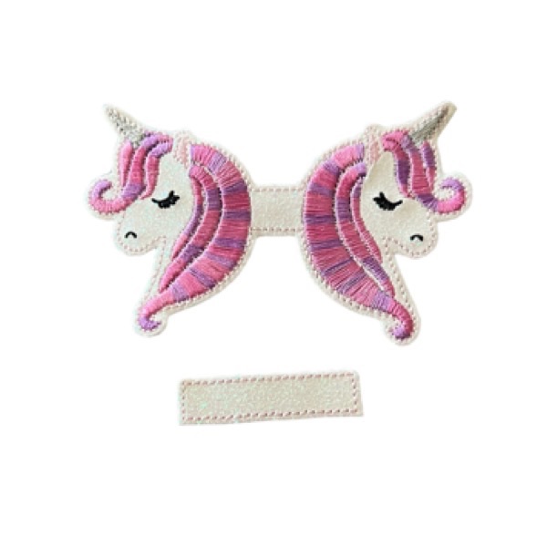 Unicorn tail bow parts pink and lilac