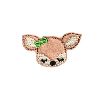 Gentle Deer Head Bow Feltie