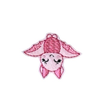 Sleeping Bat Feltie Pink