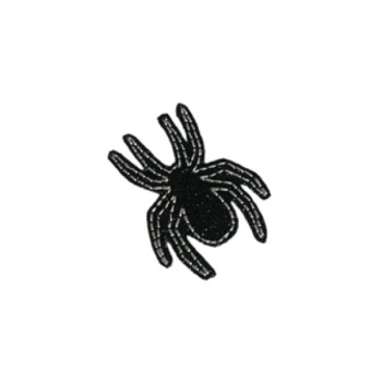 Black Glitter Spider Feltie