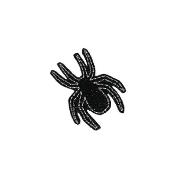 Black Glitter Spider Feltie