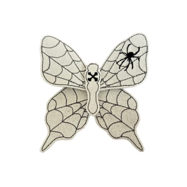 Web Butterfly Bow Parts White