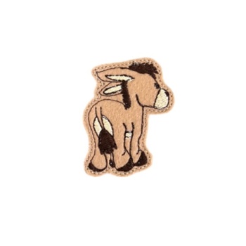 Walking Donkey Feltie Brown