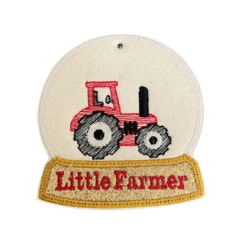 Little Farmer Snowglobe Red