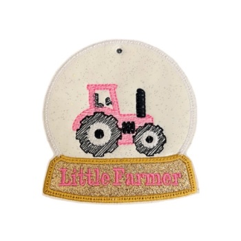 Little Farmer Snowglobe Pink
