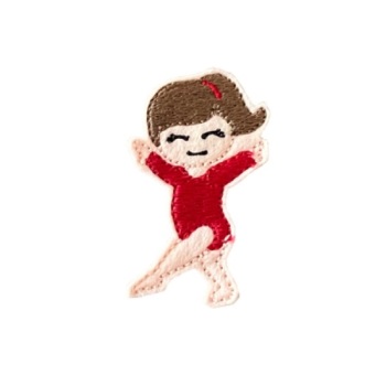Gymnastic Girl Feltie Red