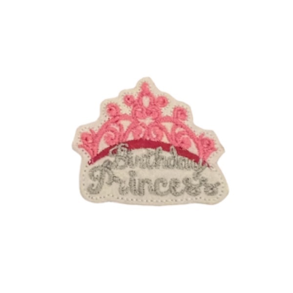 Birthday princess crown feltie