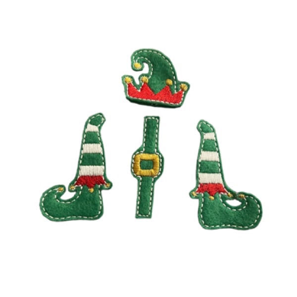 Elf shoes feltie small green