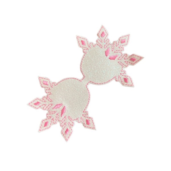 Snowflake bow tails pink