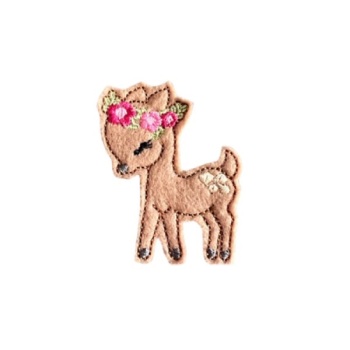 Floral Deer Feltie