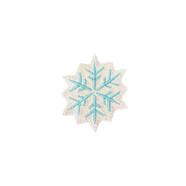 Snowflake feltie (blue) 