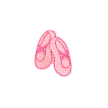 Ballet Shoe Feltie Pink