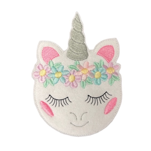 Sleeping unicorn XL feltie (pastel)