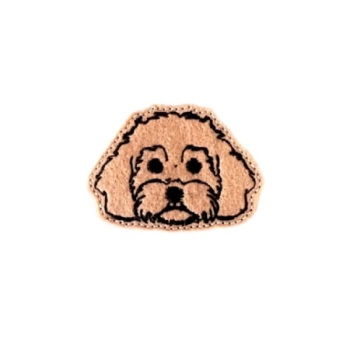 Cockapoo Head Feltie