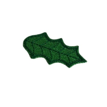 Holly Leave Snap Clip Cover Glitter