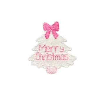 Merry Christmas Tree White