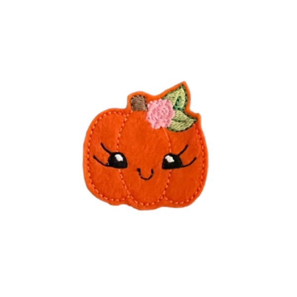 Rose pumpkin feltie