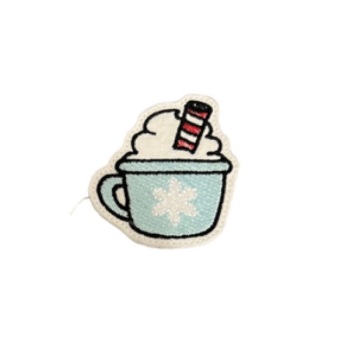 Hot Chocolate Feltie Blue