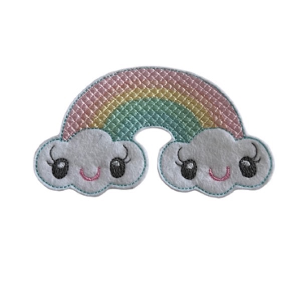 Large rainbow feltie (pastel)