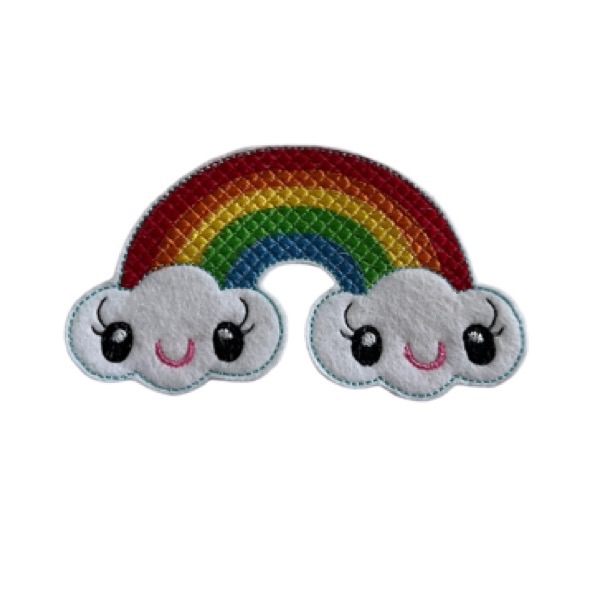 Large rainbow feltie (bright)