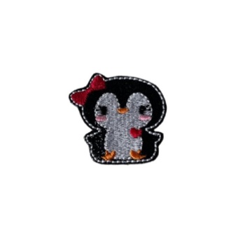 Penguin With Bow Feltie